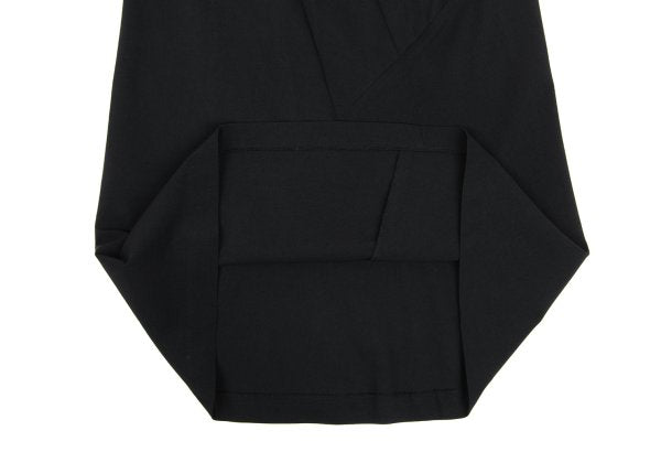 Y's Blended Wool Curved Dart Skirt Black Size 3