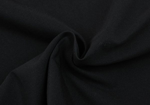 Y's Blended Wool Curved Dart Skirt Black Size 3