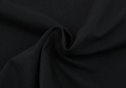 Y's Blended Wool Curved Dart Skirt Black Size 3