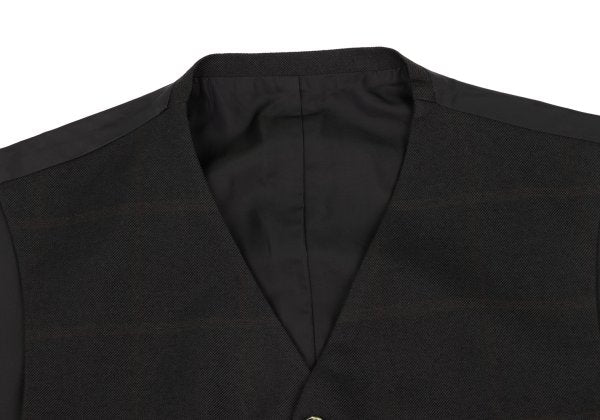 COMME des GARCONS HOMME Wool Gabardine Check Vest Size M