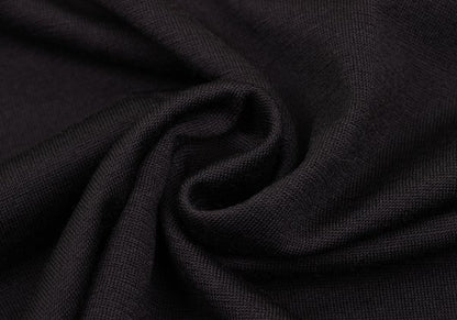 Y's Wool Drape Neck Skipper Short Sleeve Dark Brown Size M