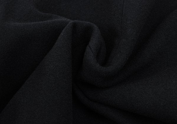 Y's Wool Blend Hexagon Button Short Jacket Black Size M