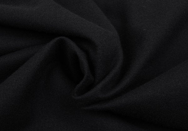 Y's Wool Blend Hem Panel Design Skirt Black Size 3