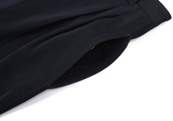 Y's Wool Gabardine Two-Tuck Wide Pants Navy Size M