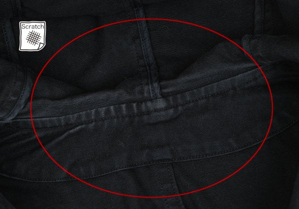 Y's for men Cotton Hooded Double Zip Jacket Black Size L