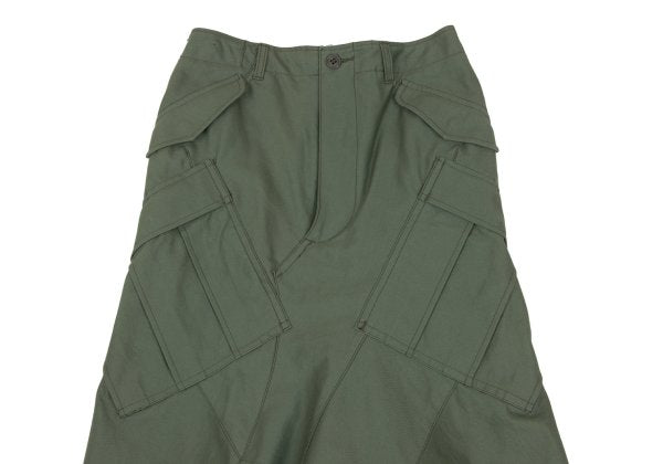 JUNYA WATANABE CDG Military Reworked Midi Skirt Khaki Size S
