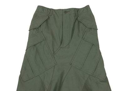 JUNYA WATANABE CDG Military Reworked Midi Skirt Khaki Size S
