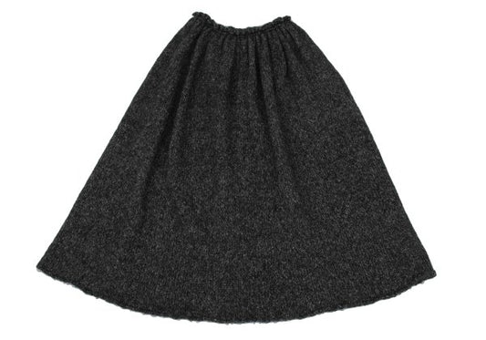 Y's Wool Blend Gathered Midi Skirt Beige Size 3