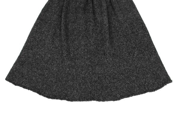 Y's Wool Blend Gathered Midi Skirt Beige Size 3