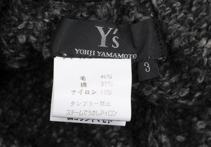 Y's Wool Blend Gathered Midi Skirt Beige Size 3