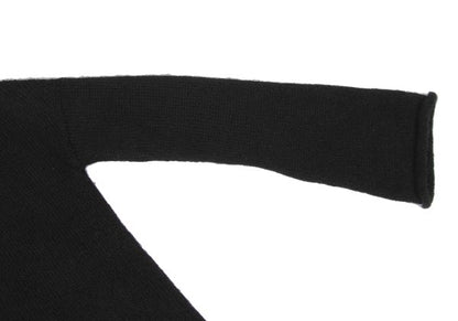Y's Wool Blend U-Neck Sweater Black Size 3