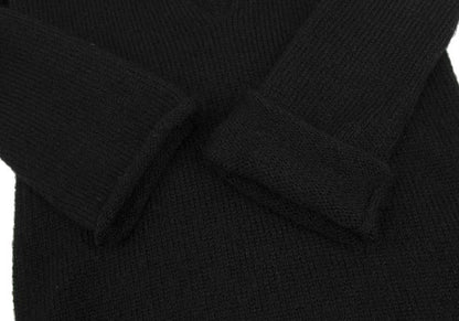 Y's Wool Blend U-Neck Sweater Black Size 3