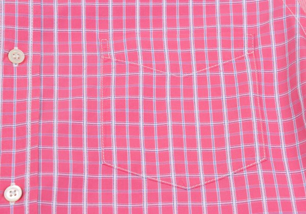 COMME des GARCONS HOMME Cotton Check Panel Shirt Pink Size L