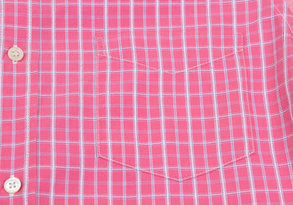 COMME des GARCONS HOMME Cotton Check Panel Shirt Pink Size L