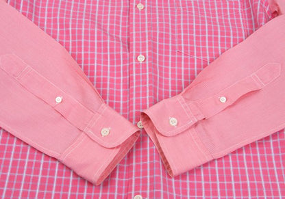 COMME des GARCONS HOMME Cotton Check Panel Shirt Pink Size L