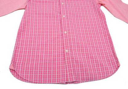 COMME des GARCONS HOMME Cotton Check Panel Shirt Pink Size L