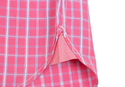 COMME des GARCONS HOMME Cotton Check Panel Shirt Pink Size L