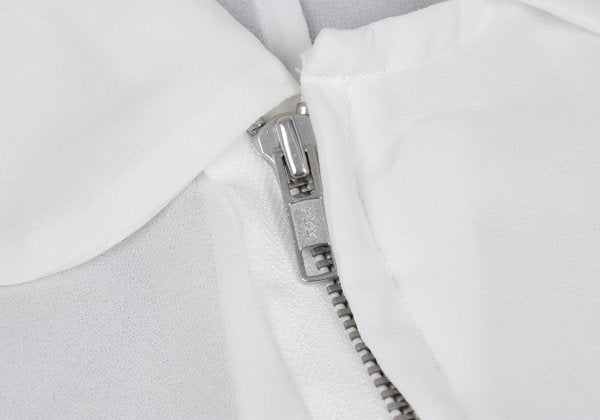 COMME des GARCONS Sheer Ruffle Zip Jacket White Size S