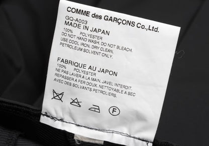 COMME des GARCONS Polyester Pleated Skirt Black Size S