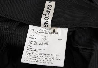COMME des GARCONS Polyester Pleated Skirt Black Size S
