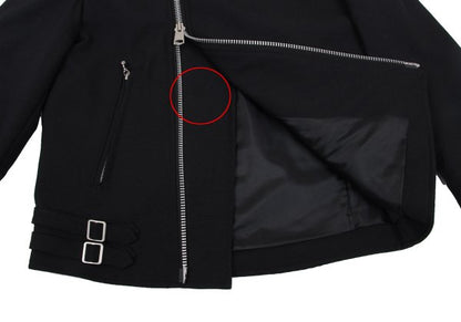 s'yte Poly Padded Elbow Patch Rider Jacket Black Size 2