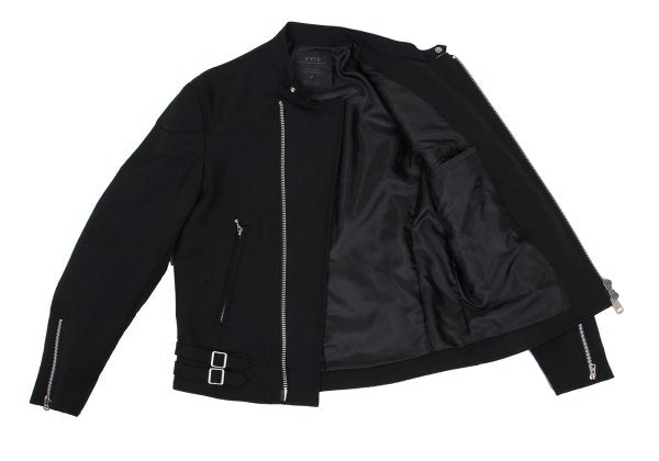 s'yte Poly Padded Elbow Patch Rider Jacket Black Size 2