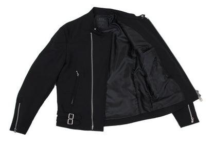 s'yte Poly Padded Elbow Patch Rider Jacket Black Size 2