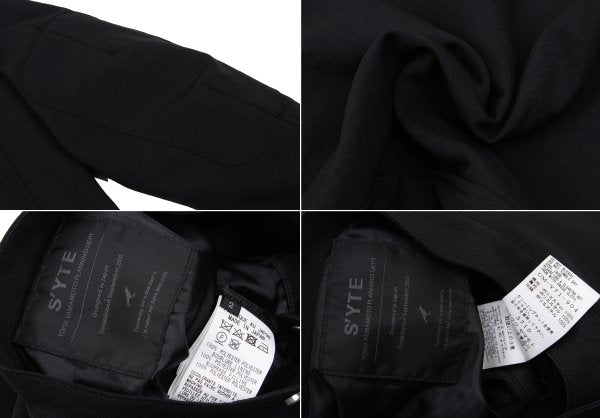 s'yte Poly Padded Elbow Patch Rider Jacket Black Size 2