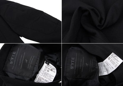 s'yte Poly Padded Elbow Patch Rider Jacket Black Size 2