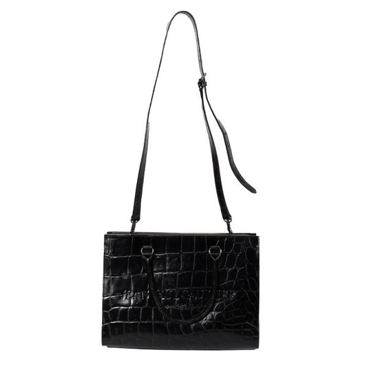 Jean Paul GAULTIER Croco Bag Black
