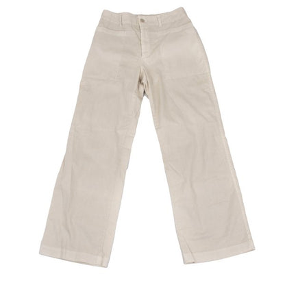 Plantation Garment Dyed Cotton Linen Pants Beige Size M