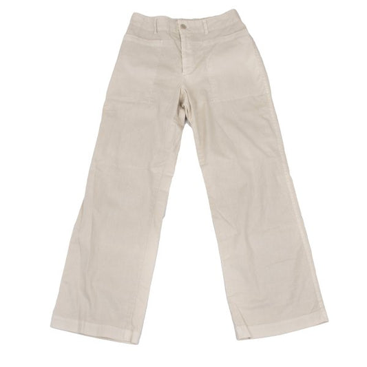 Plantation Garment Dyed Cotton Linen Pants Beige Size M