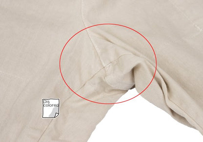 Plantation Garment Dyed Cotton Linen Pants Beige Size M