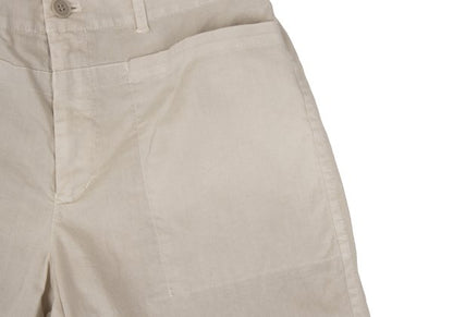 Plantation Garment Dyed Cotton Linen Pants Beige Size M