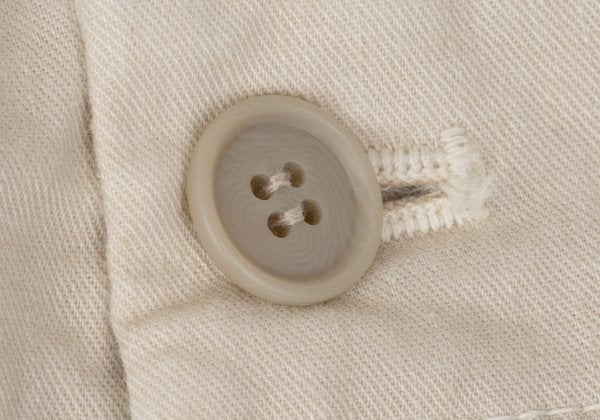 Plantation Garment Dyed Cotton Linen Pants Beige Size M