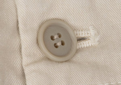 Plantation Garment Dyed Cotton Linen Pants Beige Size M