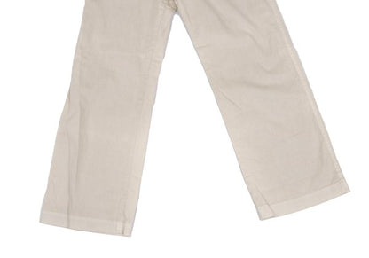 Plantation Garment Dyed Cotton Linen Pants Beige Size M