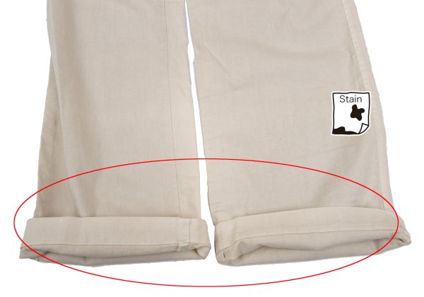 Plantation Garment Dyed Cotton Linen Pants Beige Size M
