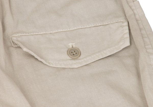 Plantation Garment Dyed Cotton Linen Pants Beige Size M