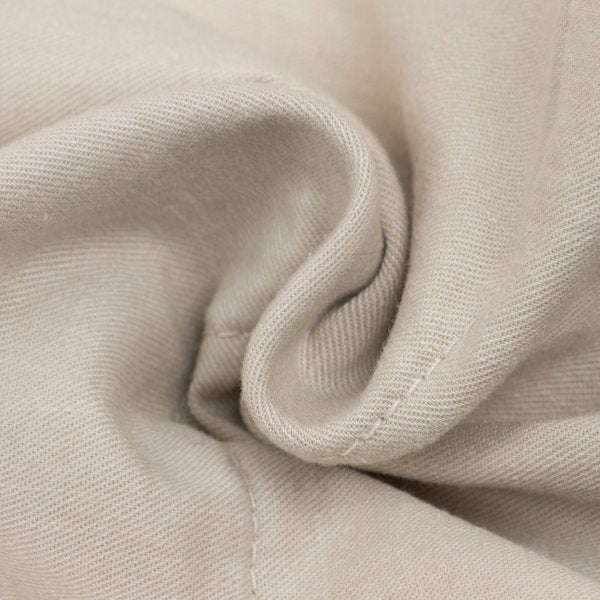 Plantation Garment Dyed Cotton Linen Pants Beige Size M
