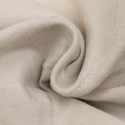 Plantation Garment Dyed Cotton Linen Pants Beige Size M