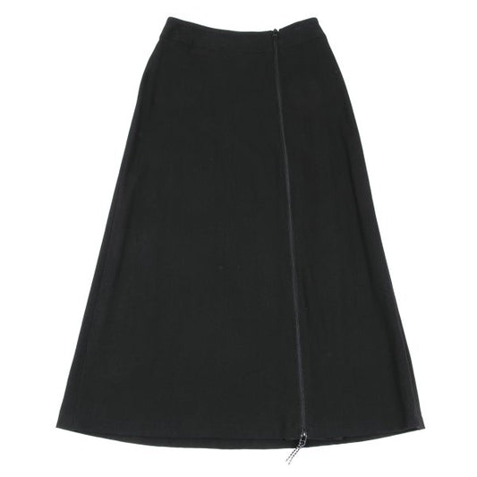 ISSEY MIYAKE Inner Mesh Zip Nylon Skirt Black Size 3