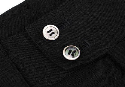 COMME des GARCONS Linen Rayon Wide Pants Black Size M