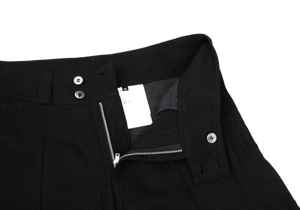 COMME des GARCONS Linen Rayon Wide Pants Black Size M