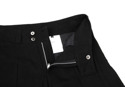 COMME des GARCONS Linen Rayon Wide Pants Black Size M