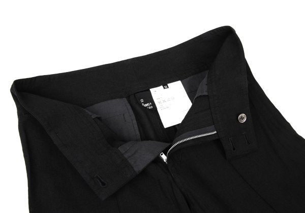 COMME des GARCONS Linen Rayon Wide Pants Black Size M