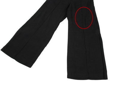 COMME des GARCONS Linen Rayon Wide Pants Black Size M