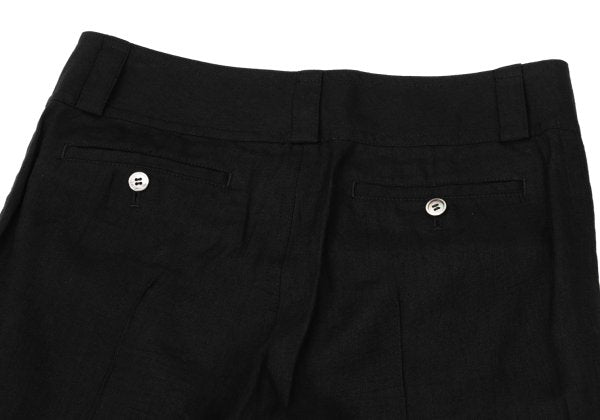COMME des GARCONS Linen Rayon Wide Pants Black Size M