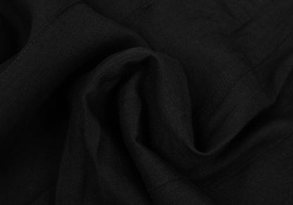 COMME des GARCONS Linen Rayon Wide Pants Black Size M