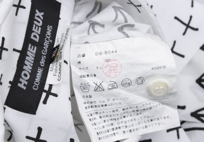 COMME des GARCONS HOMME DEUX Cotton Shirt White Size XL